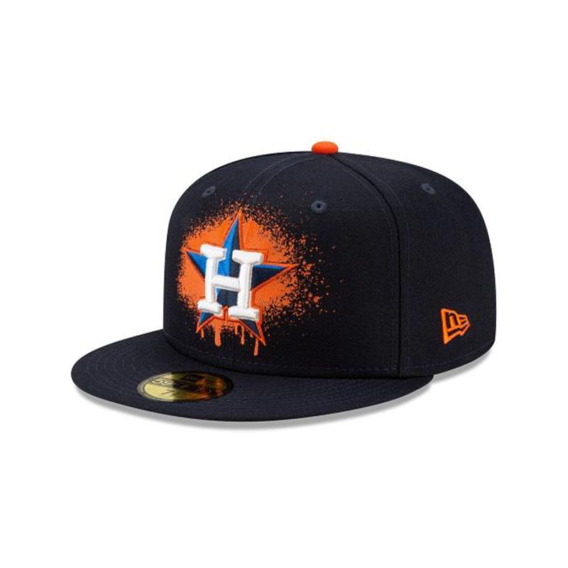 Houston Astros Drip Front 59Fifty Fitted Lippis Sininen | Suomi KPU9522